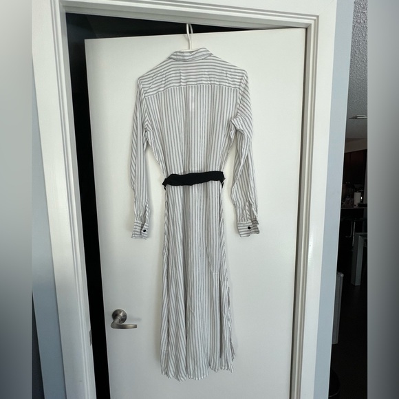Chic Joe Fresh Black & White Striped Dress with Belt - Size S/P - Picture 2 of 7